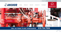 Desktop Screenshot of anchorfireprotection.com